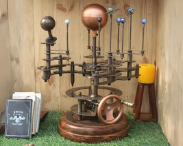 Solar System Celestial Model Fully Functional Antique Orrery with Saturn - £908.44 GBP