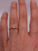 0.30ct Diamond Ring, 14K Diamond Ring, CVD Diamond Ring, Real Gold Ring - £580.08 GBP