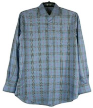 Peter Millar Mens Sz L Pink Blue Checkered Long Sleeve Button Up Shirt P... - $14.12