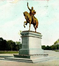 Vtg Postcard 1907 UDB Washington Statue, washington Park Chicago, Illinois - £5.43 GBP