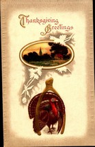 Thanksgiving Postcard Vintage Embossed A.S. MEEKER Series 946 Gold Accents BKC - £5.53 GBP