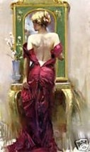 Pino S/N Canvas &quot;Elegant Seduction&quot; Embellish STRETCHED Art Stunning Woman 40x24 - $3,464.01