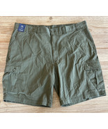 Casuals by Roundtree &amp; Yorke Cargo Relaxed Fit Shorts Size 46 Olive Gree... - £25.30 GBP