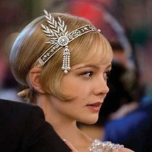 New Wedding Bridal Great Gatsby Charleston 1920s Vintage Pearls Headpiece Headba - £18.53 GBP