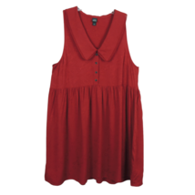 Wild Fable Women&#39;s Red Medium Sleeveless collard Button-Down Dress  - £17.06 GBP