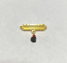 14Kt Plain or Engravable Baby Pin with Genuine Azabache - $73.87+