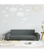 vidaXL Kids Sofa Dark Grey Velvet (100% polyester), solid pine wood, pla... - $167.66