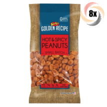 8x Bags Gurley&#39;s Golden Recipe Hot &amp; Spicy Flavor Peanuts | Small Batch ... - £22.38 GBP