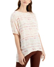 MSRP $70 Alfani Womens Printed High-Low Top Beige Size 2XL - £13.39 GBP