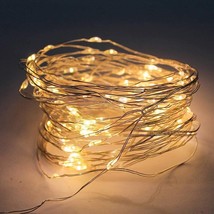 LED String Lights, Fairy Lights, 33Ft 100LED Warm White Lights Indoor &amp; ... - £10.40 GBP