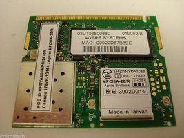 Agere Systems MPCI3A-20/R Mini Pci Wireless Card  - $4.99