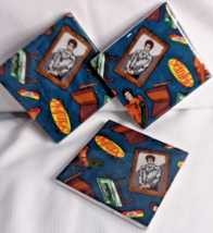 Seinfeld Tile Coaster for Drinks, Set Of 3 Good Condition - £15.55 GBP