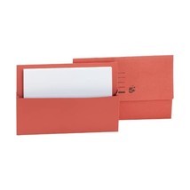 5 Star Document Wallet Half Flap 250gsm Capacity 32mm Foolscap Red [Pack... - $45.00