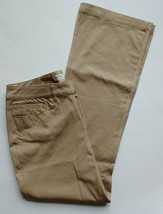 Coldwater Creek Pants Size 8 Petite Womens Natural Fit Khaki Brown Stretch - £17.01 GBP
