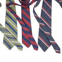 Vintage 80s Set 3 Repp Striped Ties Men&#39;s Neckties: Steve &amp; Barry&#39;s Silk... - $27.09