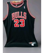 Michael Jordan Original Nike 1997-98 Chicago Bulls Black Jersey Size 50 ... - $404.44 CAD
