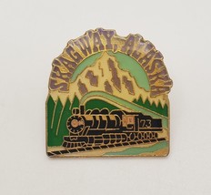 Skagway Alaska Collectible Souvenir Travel Tourist Lapel Pin Pinchback Train Pin - $16.63