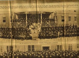 1925 Georgetown University Graduating Class Gravure Photo &amp; Commencement... - £58.26 GBP