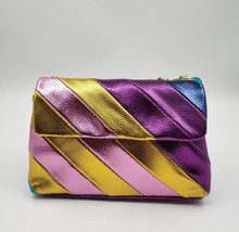 Summer Women Jointing lic Colorful PU Crossbody Handbag - £156.76 GBP