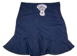 Syko Denim look Knee-length Skirt with Mermaid Hem Size Jrs 5 - £17.95 GBP
