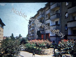 1948 Apartment Complex Denmark Glass Covered Kodachrome Slide - £4.35 GBP