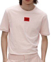 Hugo Boss Diragolino 212 Pink Red Logo Cotton Men&#39;s Regular Fit T-Shirt Size XL - £51.47 GBP