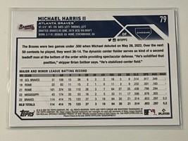 2023 Topps Chrome Michael Harris II Rookie Card #79 MLB Atlanta Braves Baseball - £9.55 GBP
