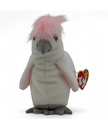 Vintage Ty Beanie Baby 1998 &quot;Kuku&quot; The Cockatoo With Pink Crest &amp; Hang Tag - $14.33 CAD