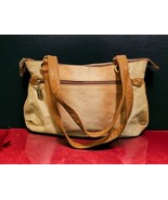 Donald J Pliner Shimmery Tan large BOHO  Snake Skin Hobo Bag Purse - $119.35 CAD
