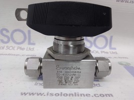 Swagelok SS-45S12MM-LL 2500 PSIG 10.3mm Ball Valve Stainless Steel 316 - £166.54 GBP