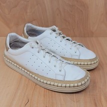 Sam Edelman Women’s Sneakers Size 10 M White Leather Kavi Espadrille Shoes - £29.15 GBP