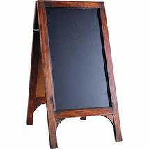 Blackboard Stand Black Brown Wood - £92.33 GBP