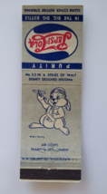 Pepsi Cola Matchbook Cover Walt Disney #22 Thumper Rabbit Air Corps Plane 1940&#39;s - $35.15