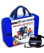 Car Emergency Roadside Tool Kit With Portable Air Compressor Jumper Cabl... - $113.84