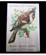 Antique Victorian Trade Card Royal Dutch Coffee Ceylon Tea Albany NY Rar... - $739.33 MXN