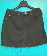 H&amp;M DIVIDED Black Denim Aline Mini Skirt Womens Size 8  - $13.67 CAD