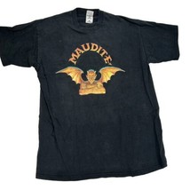 Maudite T-Shirt Vintage Promo Quebec Beer Mens XL Fruit of the Loom Made Canada - £19.22 GBP