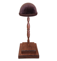 Handmade Vintage Style Victorian Oak Hat Stand Dresser Display - Brown Top - $39.99