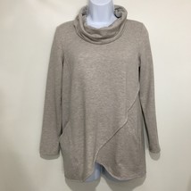 Pure Jill PXS Petite Gray Pullover Cowl Neck Sweater Pockets - £25.36 GBP