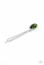 Paparazzi Gala Glitz Green Hair Clip - New - £3.56 GBP