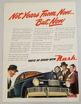 1946 Print Ad Nash 600 Cars Tomorrow&#39;s Automobile Admired by People - £10.65 GBP