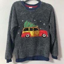 Secret Treasures Women’s Medium Gray Plush Holiday/Christmas Long Sleeve... - $12.50