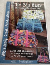 The Big Easy Expanding Tote Bag Purse Sewing Pattern by Whistlepig Creek - £6.33 GBP