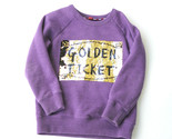 Mini Boden Sweatshirt Roald Dahl Golden Ticket Willy Wonka Purple Girls ... - £21.35 GBP