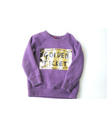 Mini Boden Sweatshirt Roald Dahl Golden Ticket Willy Wonka Purple Girls ... - £21.15 GBP