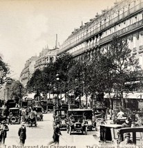 Paris France Capucines Blvd Grand Hotel 1910s Postcard Opera Downtown PCBG12A - £20.10 GBP