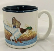 Coffee Tea Mug Mallard Duck Print Design  - $10.00