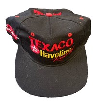 Ernie Irvan #28 Texaco Havoline Black Embroidered Adjustable Snap Back Hat - £13.51 GBP