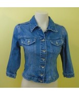 Old Navy Denim Girls Long Sleeve Button Up Blue Jean Jacket Size 14 - $7.92