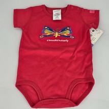 Baby Girl Vintage Carter&#39;s 3-6 Month Pink Hungry Caterpillar Bodysuit Butterfly - £19.94 GBP